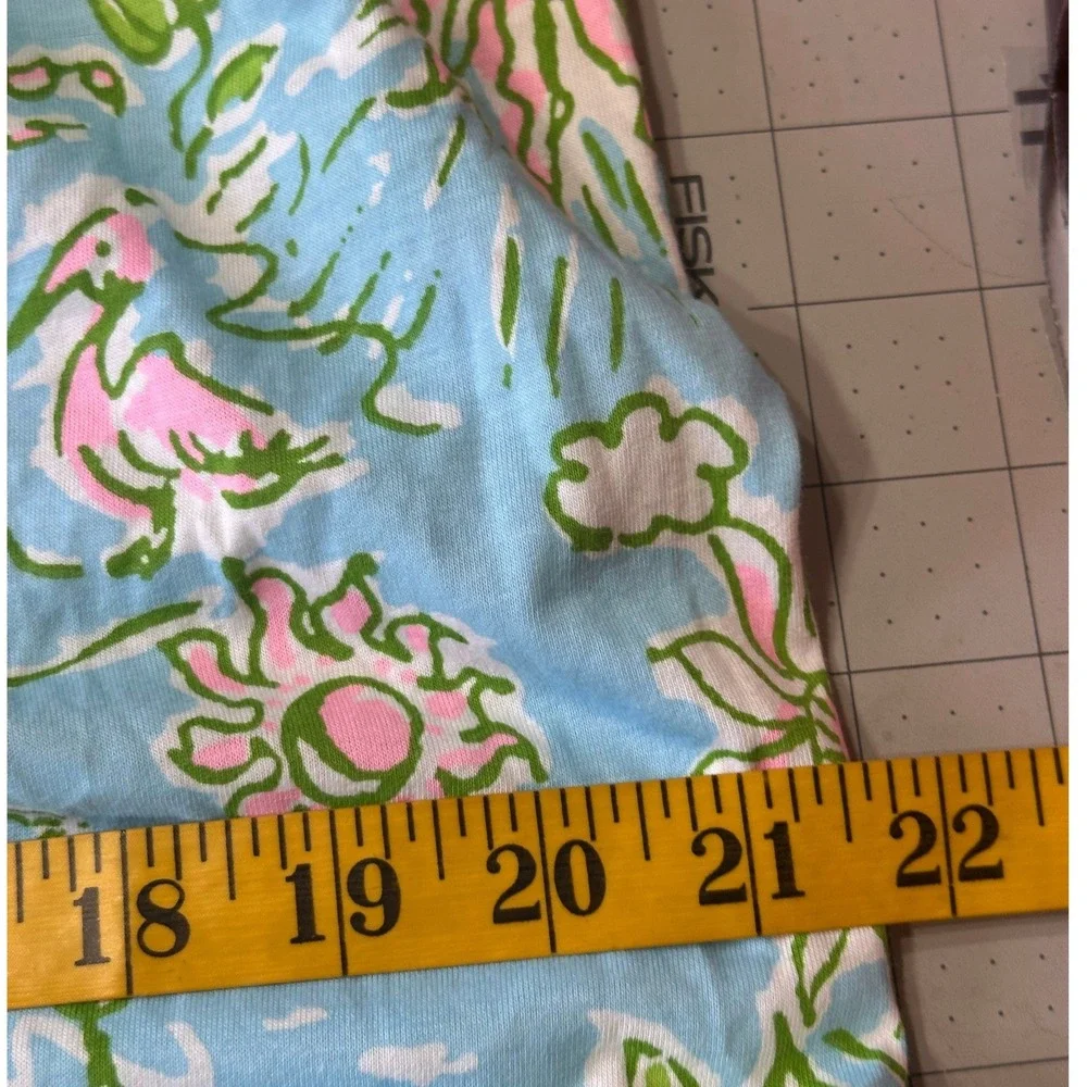 Lilly Pulitzer NWOT Mermaid Cove Maxi Dress SZXL Blue Green Cotton Linen blend - Picture 12 of 15